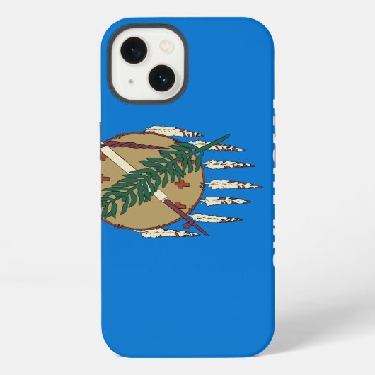 Etui iPhone 13 Drapeau de l'Oklahoma (Verso)