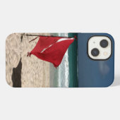 Etui iPhone 13 Drapeau de plongée sur la plage (Verso Horizontal)