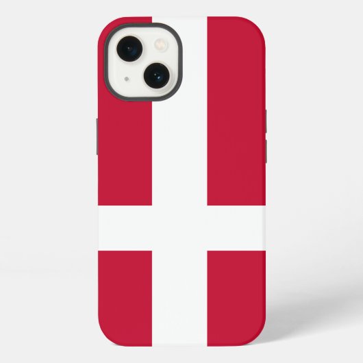 Etui iPhone 13 Drapeau du Danemark (Verso)