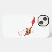 Etui iPhone 13 Drapeau et carte de l'État de Floride (Verso Horizontal)