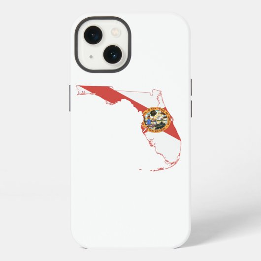 Etui iPhone 13 Drapeau et carte de l'État de Floride (Verso)