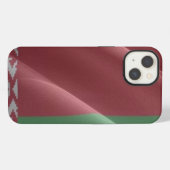 Etui iPhone 13 Drapeau flottant de la Biélorussie - (Verso Horizontal)