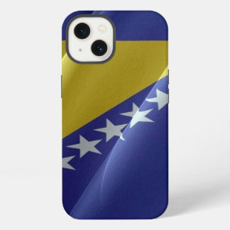 Etui iPhone 13 Drapeau flottant de la Bosnie-Herzégovine -