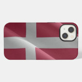 Etui iPhone 13 Drapeau flottant du Danemark - (Verso Horizontal)
