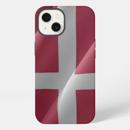 Etui iPhone 13 Drapeau flottant du Danemark - (Verso)