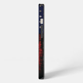 Etui iPhone 13 Drapeau grunge U.S.A (Côté gauche)