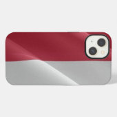 Etui iPhone 13 Drapeau monégasque - (Verso Horizontal)