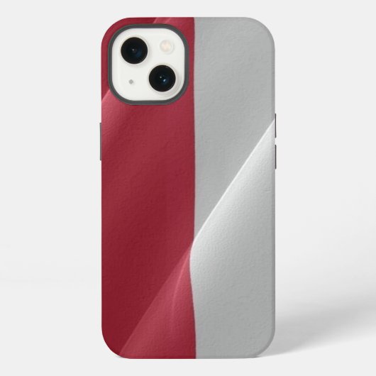 Etui iPhone 13 Drapeau monégasque - (Verso)