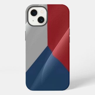 Etui iPhone 13 Drapeau ondoyant de la République tchèque -