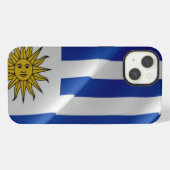 Etui iPhone 13 Drapeau uruguayen - (Verso Horizontal)