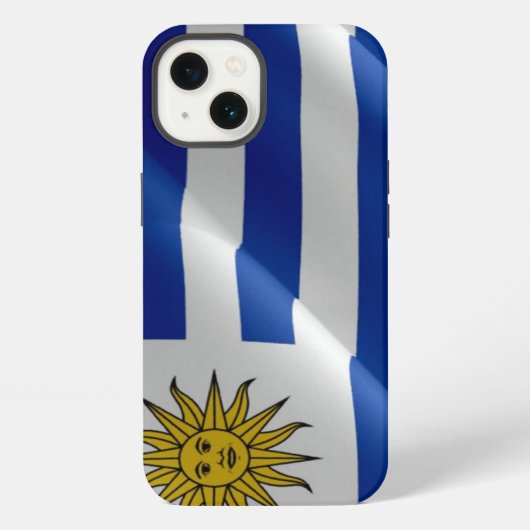 Etui iPhone 13 Drapeau uruguayen - (Verso)
