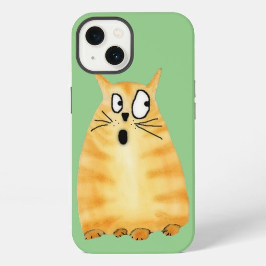 Etui iPhone 13 Drôle Orange Tabby Cat (Verso)