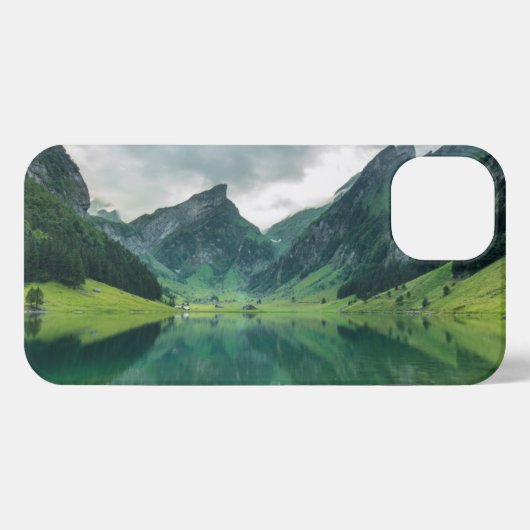 Etui iPhone 13 Eau | Lac Alpes suisses (Verso Horizontal)