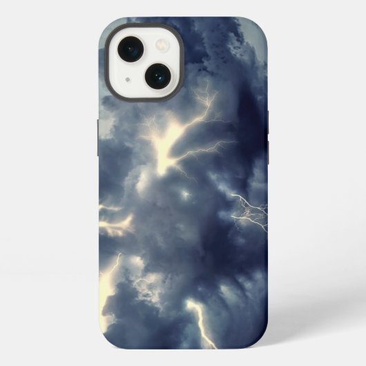 Etui iPhone 13 Éclair orage (Verso)