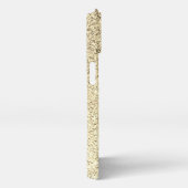 Etui iPhone 13 Éclaircissements de parties scintillant douce Gold (Côté droit)