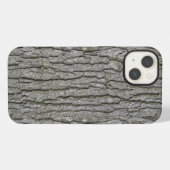 Etui iPhone 13 Écorce d'arbre grain de bois sec rustique faux (Verso Horizontal)
