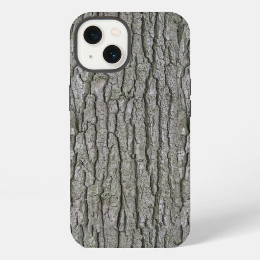 Etui iPhone 13 Écorce d'arbre grain de bois sec rustique faux (Verso)