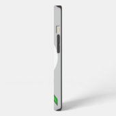 Etui iPhone 13 Écran de carbone vert Tmpl par Kenneth Yoncich (Côté gauche)