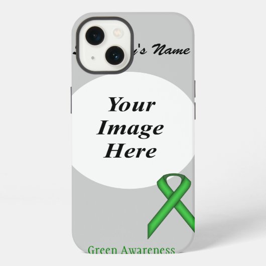 Etui iPhone 13 Écran de carbone vert Tmpl par Kenneth Yoncich (Verso)
