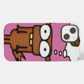 Etui iPhone 13 Écureuil Dessiné (Verso Horizontal)