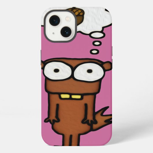 Etui iPhone 13 Écureuil Dessiné (Verso)