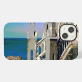Etui iPhone 13 Église face à l'océan (Verso Horizontal)