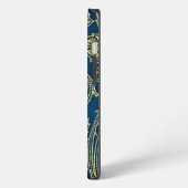 Etui iPhone 13 Élégance Bleu Doré (Côté gauche)