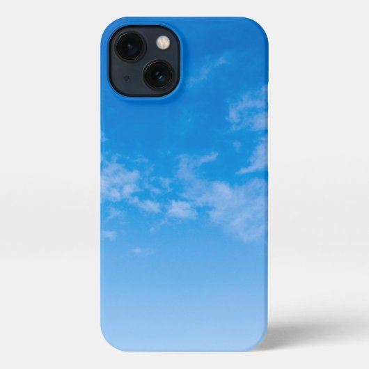 Etui iPhone 13 Élégant Bleu Et Blanc (Verso)