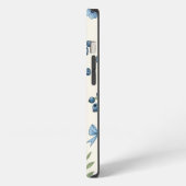 Etui iPhone 13 Elegant Blue Floral & Ribbon iPhone 13 Case – Aest (Côté gauche)