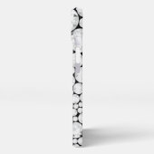 Etui iPhone 13 Elégant Diamant Gris Gris Blanc Black Tech (Côté gauche)