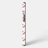 Etui iPhone 13 Élégant Houndstooth Rose (Côté gauche)