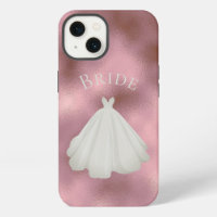 Élégant rose blanc mariée Gown Mariage de typograp