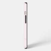 Etui iPhone 13 Élégant Script moderne rose Monogramme initial (Côté gauche)