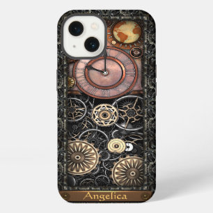Etui iPhone 13 Élégant Steampunk Personnalisable