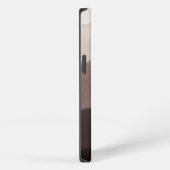 Etui iPhone 13 Élégantes Initiales Monogrammées Marron Noix (Côté droit)