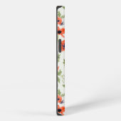 Etui iPhone 13 Élégants Pépites Orange Floral Pattern (Côté droit)
