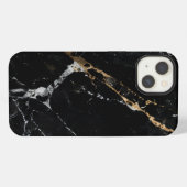 Etui iPhone 13 Elite Marbre Noir (Verso Horizontal)