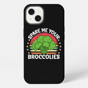 Etui iPhone 13 Épargnez-Moi Vos Brocolis Drôle Rétro Coucher de S