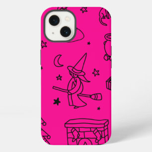 Etui iPhone 13 épiphanie noël sorcière befana rose