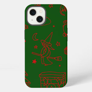 Etui iPhone 13 épiphanie noël sorcière befana verte