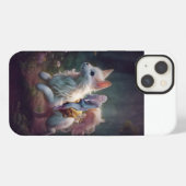Etui iPhone 13 Équestre unique fille équitation (Verso Horizontal)