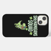 Etui iPhone 13 Équipe de Shenanigans Saint-Patrick Dinosaure Dino (Verso Horizontal)