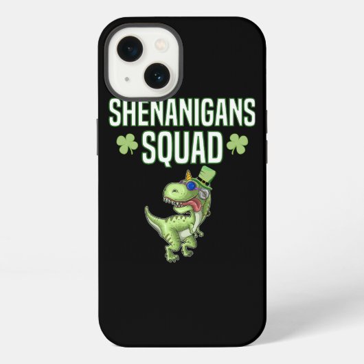 Etui iPhone 13 Équipe de Shenanigans Saint-Patrick Dinosaure Dino (Verso)