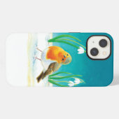 Etui iPhone 13 Erithacus rubecula (Verso Horizontal)