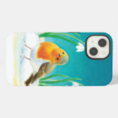 Etui iPhone 13 Erithacus rubecula (Verso Horizontal)