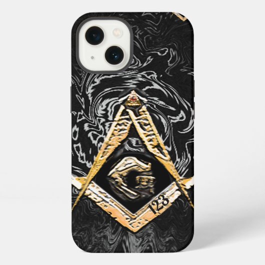 Etui iPhone 13 Esprit maçonnique (YellowishSwish) (Verso)