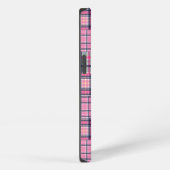 Etui iPhone 13 Été carreau rose madras patchwork (Côté droit)