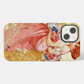 Etui iPhone 13 Été d'Alphonse Mucha (Verso Horizontal)