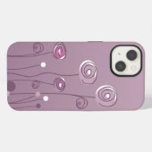 Etui iPhone 13 Été pourpre (Verso Horizontal)