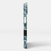 Etui iPhone 13 Étincelles d'argent Frozen Bulles de glace Monogra (Côté droit)